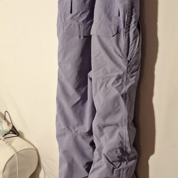 Girls Bib Waterproof Insulated 10 lavender Snowsuit Overalls Burton - Picture 8 of 8